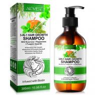 Шампунь для волос 3 в 1 с маслами розмарина, мяты и семян тыквы 300 ALIVER