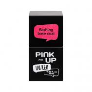 Светоотражающая база для ногтей UV/LED PRO flashing base coat PINK UP