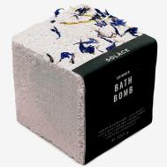 Бомбочка для ванны "Лаванда" с морской солью, шиммером и сухоцветами Solace