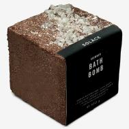 Бомбочка для ванны "Кофе капучино" с солью, шиммером и сухоцветами Solace