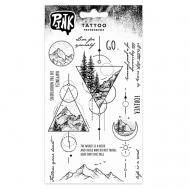 Наклейки-тату переводные 110*200 Горы P.INK