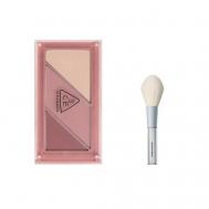 Набор: Румяна Layer-it-all Blush Palette + Кисть для румян Blush Brush 3ce