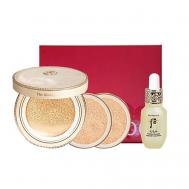 Набор:Кушон Mi Luxury Golden Cushion Glow + Сменный блок + Сыворотка для лица THE HISTORY OF WHOO