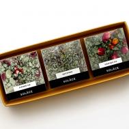 Набор мерцающей соли для ванны  (3 шт) с шиммером и сухоцветами 450 Solace