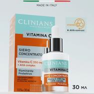 Осветляющая  сыворотка «Витамин С+ AHA Complex» для лица, шеи и декольте 30 CLINIANS