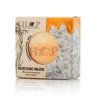 Мыло полезное  "Соль-мед " (Антицеллюлитное  мыло-скраб). 80 HOPMILL