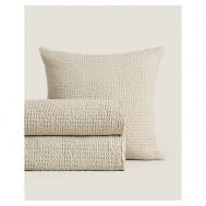 Мини покрывало из хлопка с текстурой вафля 270 x 280 см ZARA HOME