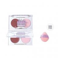 Двухцветные румяна Good Friends Club Dual-Color Blush + Спонж FLORTTE