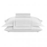 Постельное белье Vip из Страйп Сатина 2 Сп. 200x220 Белый Arya home collection
