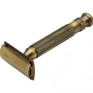 Т образный станок с закрытым гребнем L-55 Antique Brass PEARL SHAVING