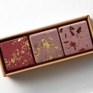 Набор бомбочек для ванны  (3 шт) с солью, шиммером и сухоцветами Solace