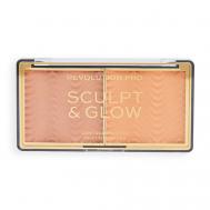 Палетка для макияжа: Бронзер и хайлайтер Sculp & Glow REVOLUTION PRO