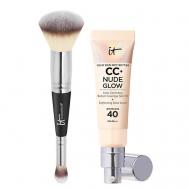 СС-крем CC+ Nude Glow SPF 40 с кистью №7 IT Cosmetics