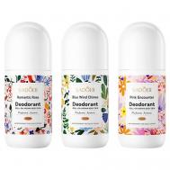 Набор женских роликовых дезодорантов  Romantic Rose + Blue wind chimes + Pink Encounter SADOER
