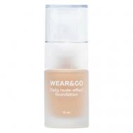 Легкий тональный крем естественный эффект WEAR&GO Daily nude-effect foundation ЛЭТУАЛЬ