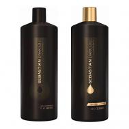 Набор Dark Oil Bundle XL: шампунь + кондиционер SEBASTIAN PROFESSIONAL