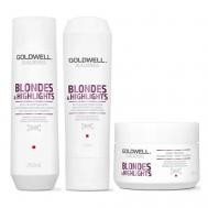 Набор Dualsenses Blondes & Highlights Bundle: Шампунь + Кондиционер + Маска Goldwell