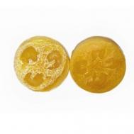 Мыло твердое с люфой с ароматом овсяного печенья, меда и молока 120 KHOMEY COSMETICS