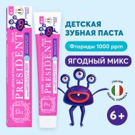 Детская зубная паста Ягодный микс 6+ (RDA 50) 70 President