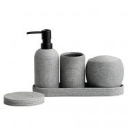 Набор аксессуаров для ванной комнаты и туалета "Sandy" DENEZO