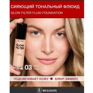 Флюид тональный Сияющий с эффектом фильтра Glow Filter Fluid Foundation Relouis