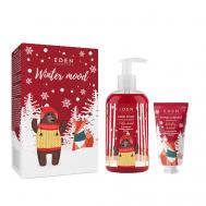 Подарочный набор новогодний Крем для рук + Жидкое мыло для рук Winter mood RED Eden