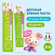 Детская зубная паста Леденец 3-6 (RDA 50) 70 President