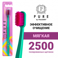 Зубная щетка PURE мягкая Pure by President
