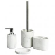 Набор аксессуаров для ванной комнаты и туалета с ершиком "Day four" DENEZO