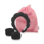 Ободок + напульсники черного цвета NINA JAY