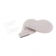 Бритва бежевая для бровей со съемным лезвием DEWAL BEAUTY