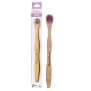 Щетка для чистки языка из бамбука фиолетовая ультрамягкая щетина THE HUMBLE CO