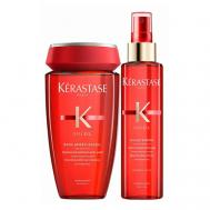 Набор Soleil: Шампунь Bain Apres Soleil + Масло-спрей для волос Huile Sirene Kérastase