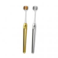 Зубная щетка мягкая набор 2 штуки 3D трехсторонняя Zerberg