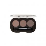 Тени для бровей MATTE, из 3-ех оттенков LA ROSA