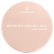 Гель для бровей фиксирующий, шайба с кистью SHINEWELL