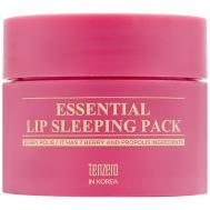 Маска для губ ночная с экстрактами ягод и мёда Essential Lip Sleeping Pack 15 TENZERO