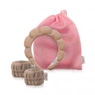 Ободок+напульсники коричневого цвета NINA JAY