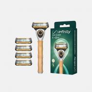 Мужская бритва станок +4 сменные кассеты Nano-Blade6 INFINITY