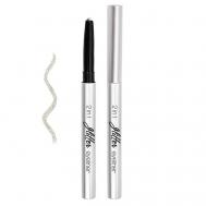 Подводка для глаз, карандаш Glitter eyeliner 2 in 1 sparkling white Lavelle Collection