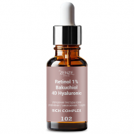 Сыворотка для лица антивозрастная с ретинолом 1,0% в липосомах, бакучиолом и 4D гиалуроном 30 ZENZE