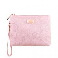 Косметичка-клатч светло-розовая MEA