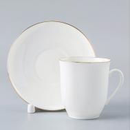 Чашка с блюдцем кофейная "Росинка. Золотой кантик" Императорский фарфоровый завод