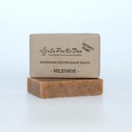 Крымское натуральное твердое мыло "МЕДОВОЕ" с прополисом, заживляющее 85 ЛАРОМЕЭКО