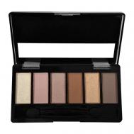 Тени для век 6-ти цветные золотисто-коричневые Lavelle Collection