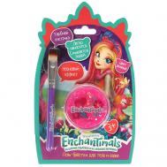 Гель-блестки для тела и волос, розовые Enchantimals Милая Леди