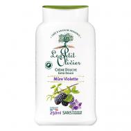 Крем для душа нежный Ежевика-Фиалка Mure Violette Crème Douche 250 LE PETIT OLIVIER