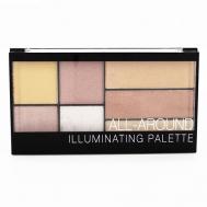 Палетка косметическая All-around Illuminating Palette №7 Romantic Color