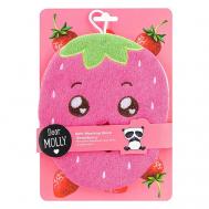 DEAR MOLLY Мочалка-варежка для тела "Клубничка" Bath Washing Glove Strawberry ЛЭТУАЛЬ