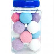 Бомбочки для ванн набор  минишариков в банке ECOBUBBLE